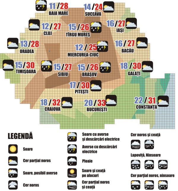 Prognoza meteo (07.08. - 08.08.2025)